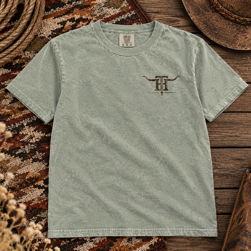 Sagebrush Twin Horns Ranch Tee