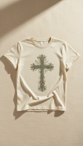 Prairie Grass Cross Emblem tee